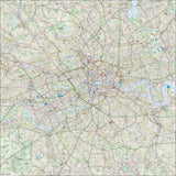 Giant London Street Map - 130 x 130 cm