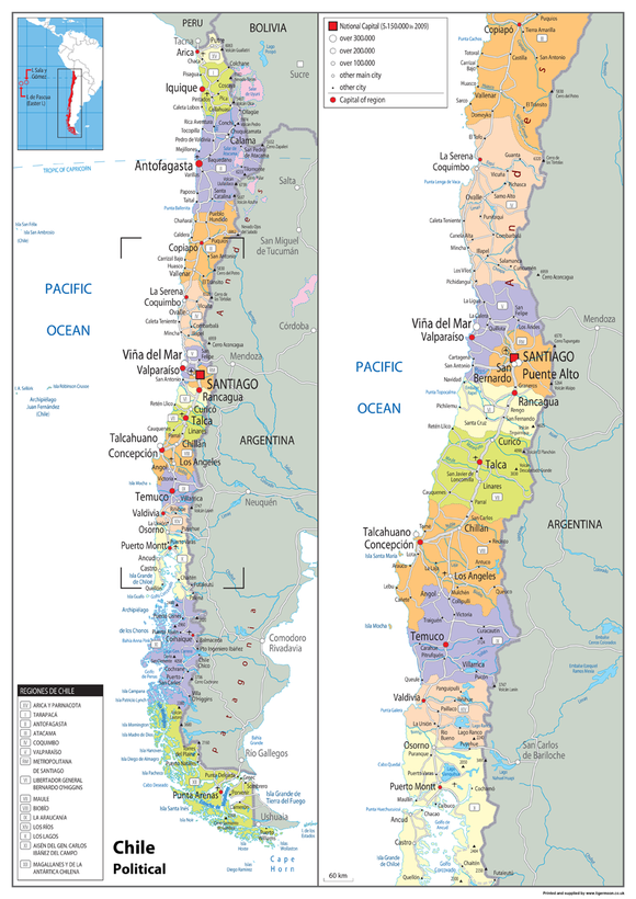 Chile Political Map