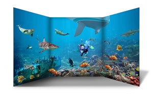 Underwater Scene Free Standing Role Play Scene Setter