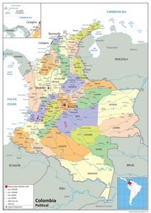 Colombia Political Map