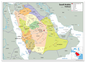 Saudi Arabia Political Map