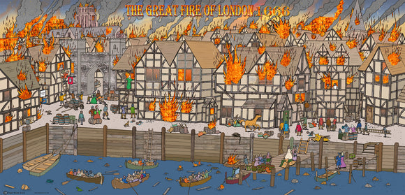 Great Fire of London Backdrop