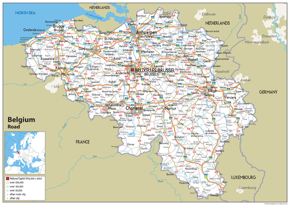 Belgium Road Map