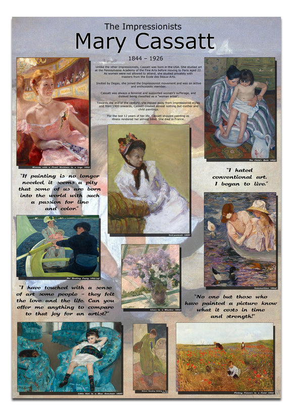 Mary Cassat Impressionists Poster