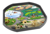 Alphabet Zoo Scene Mini Tuff Tray Mat In Situ