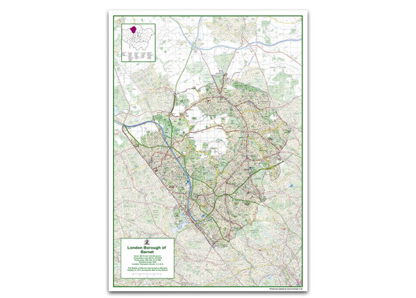Barnet Postcode Visual Barnet London Borough Map – Tiger Moon