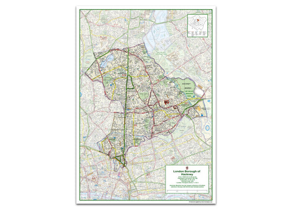 Hackney London Borough Map