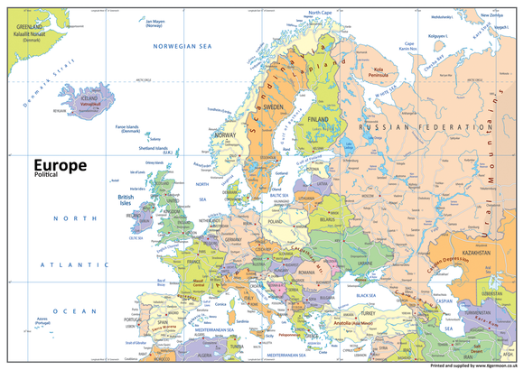 Europe Political Map