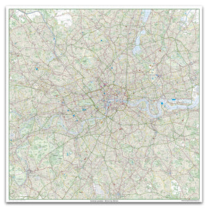 Giant London Street Map - 155 x 155 cm