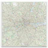 Giant London Street Map - 155 x 155 cm