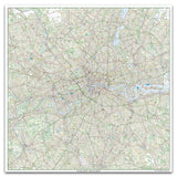 Giant London Street Map - 155 x 155 cm