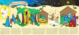 The Story of the Nativity Backdrop