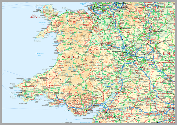 Wales and Midlands Map