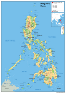 Philippines Physical Map