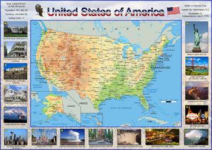 Illustrated Map of the USA