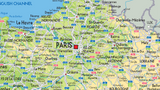 France Physical Map