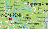 Cambodia Physical Map