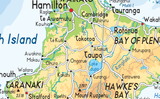 New Zealand Physical Map