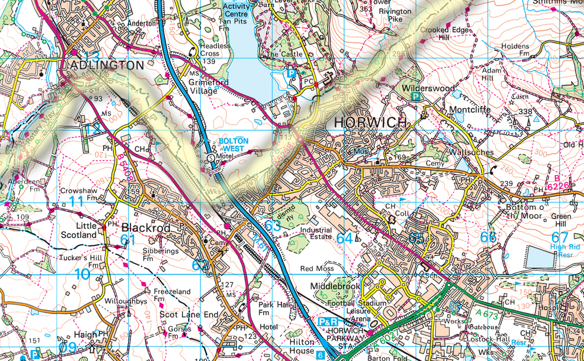 Greater Manchester Map – Tiger Moon