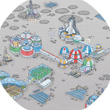 Four Mat Bundle for Tuff Tray - Building Site, Pirates, Pirate Island & Space Station