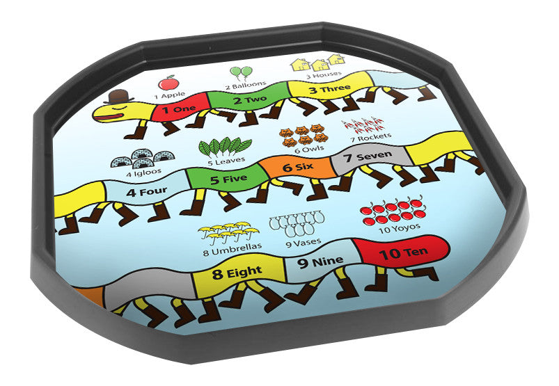 1-10 Number Line Centipede Mini Tuff Tray Mat Insert – Tiger Moon