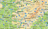 USA Physical Map