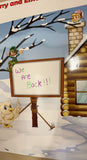 Personalised Elf on the Shelf write on/ rub off poster - Paper Laminated - Size - 100cm x 80cm