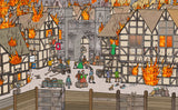 A classroom or nursery scene setter of the Great Fire of London, complete with a range of characters for children to find in the dangerous fire. Great for immersive and imaginative role play. Great for talking about English history, how Londoners lived and the events that led to the fire, and how things changed afterwards.