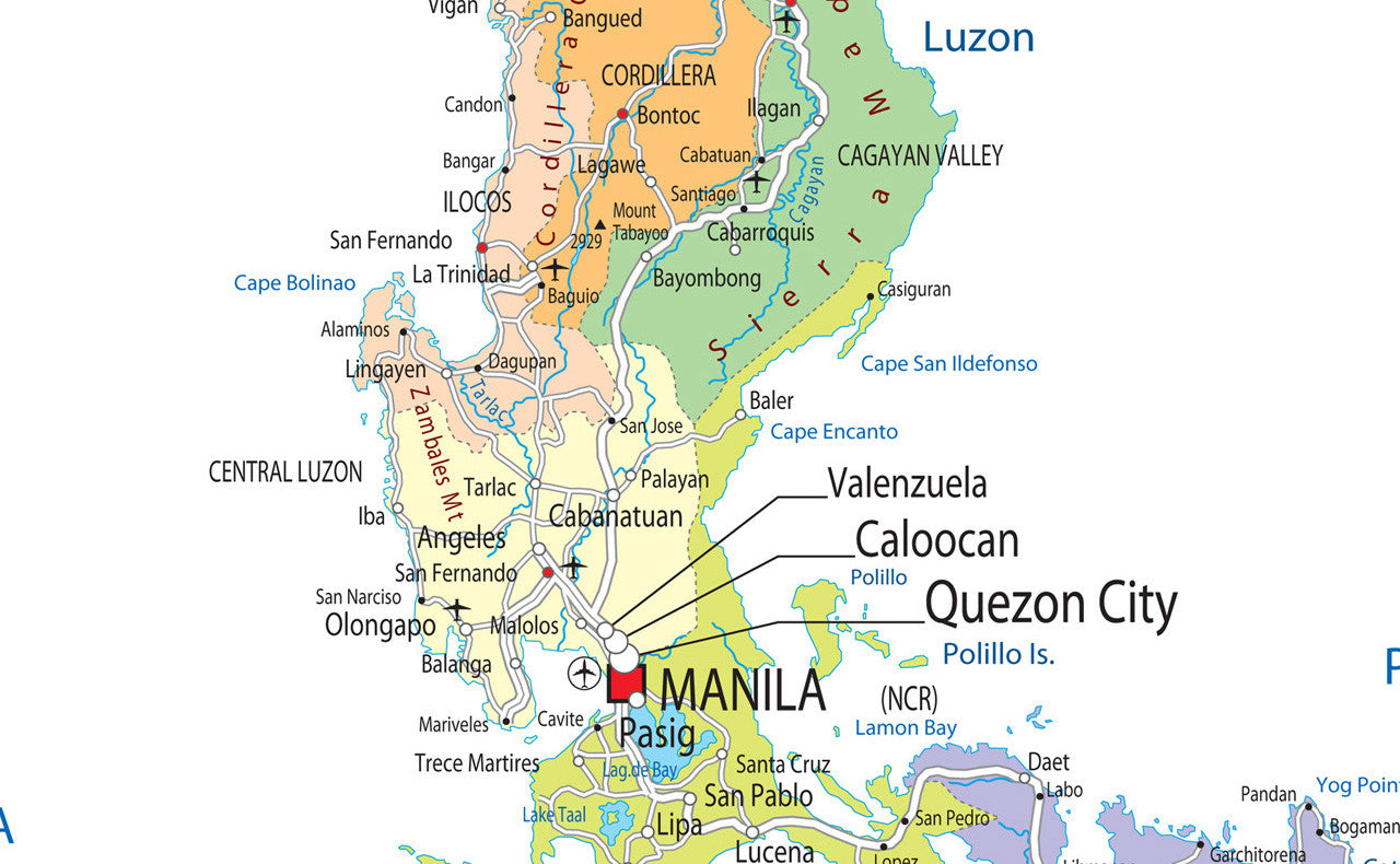 Political Map Of The Philippines Political Map Of The