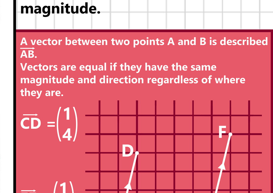 GCSE Maths - Vectors Educational Poster - Size A2 – Tiger Moon