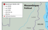 Mozambique Political Map