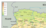 Ukraine Physical Map [GA]