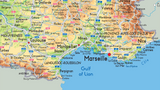 France Physical Map