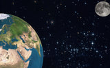 Space Coming Home Rocket Spaceship Scene Backdrop