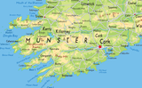 Ireland Physical Map