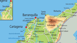 Colombia Physical Map