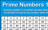 Prime Numbers Poster