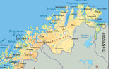 Norway Physical Map