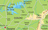 Uruguay Physical Map