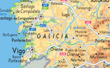 Extract of Spain Physical map
