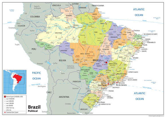 Brazil Political Map