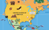 Our Amazing World Pictorial Map Poster