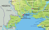 Ukraine Physical Map [GA]