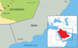 Saudi Arabia Physical Map