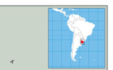 Uruguay Physical Map