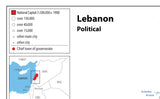 Lebanon Political Map