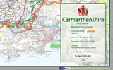 Carmarthenshire County Map