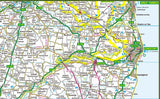 map of Suffolk, a county in England, UK.  This map covers the towns:      Aldeburgh‎     Beccles     Brandon     Bungay     Bury St Edmunds     Clare     Eye     Felixstowe     Framlingham‎     Hadleigh     Halesworth‎     Haverhill     Ipswich     Leiston     Lowestoft     Mildenhall     Needham Market     Newmarket     Saxmundham‎     Southwold‎     Stowmarket     Sudbury     Woodbridge