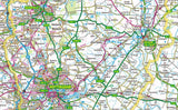 Nottinghamshire, a county in the Midlands of England, UK.  This map covers the City of Nottingham and towns:   Newark  Retford  Mansfield  Beeston  Southwell  Worksop  and the Boroughs of:   Ashfield Bassetlaw Broxtowe Gedling Rushcliffe Mansfield Newark & Sherwood