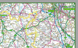 map of Shropshire, a county in England, UK. This map covers the county town of Shrewsbury and: Telford Wellington Dawley Madeley Oswestry Bridgnorth Ludlow Whitchurch Newport Market Drayton